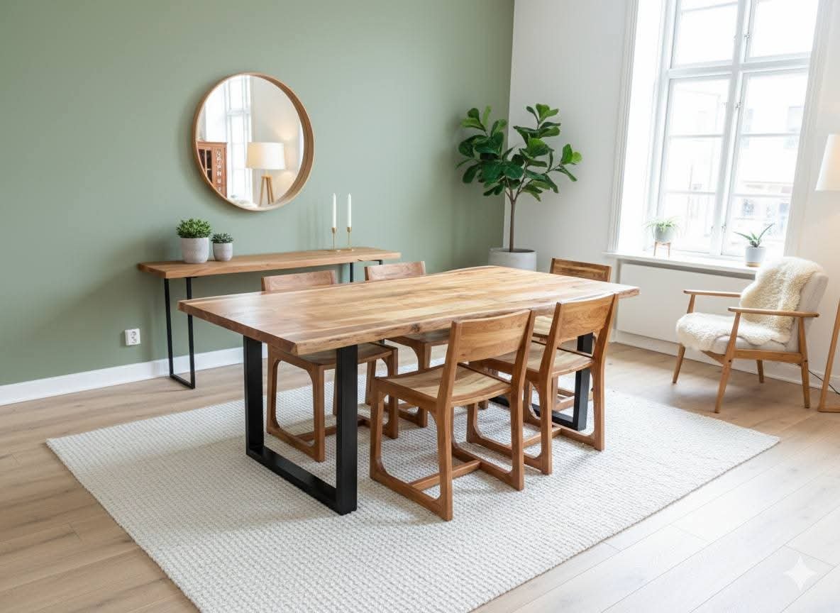 🌟 Solid Wood Dining Table Set – Premium Quality | 6 Seater - Image 4