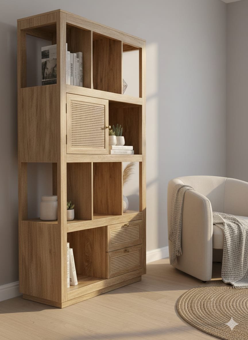 Mango wood book shelf - Image 3