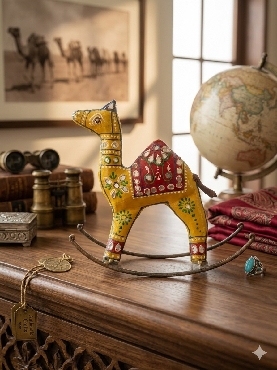 Hand-Painted Rocking Camel - Image 2