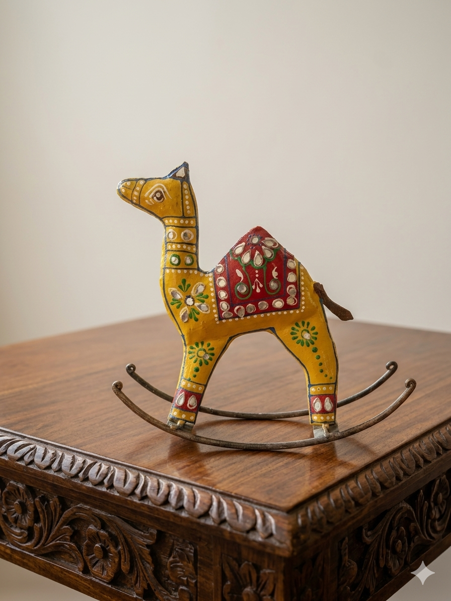 Hand-Painted Rocking Camel
