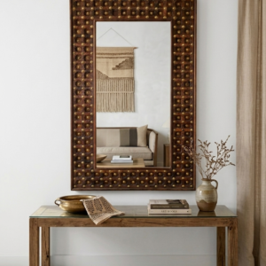 Handcrafted Solid Wood Mirror Frame 